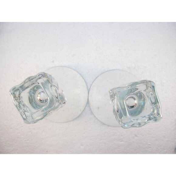 Set of 2 Vintage Disaronno Melting Ice Cube Base Martini Glasses Made in Italy - Picture 15 of 16